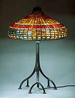 18" straight lines tiffany lamp