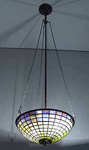 11" Tiffany hanging lamp 3 chains